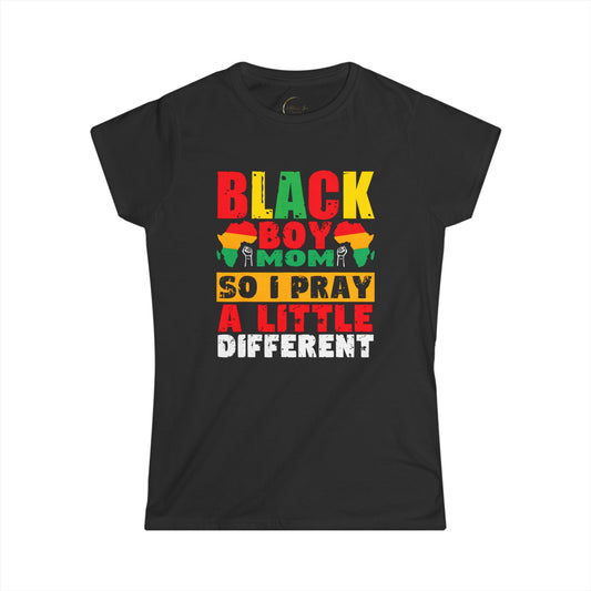 Black Boy Mom Tee - Celebrate Your Unique Journey