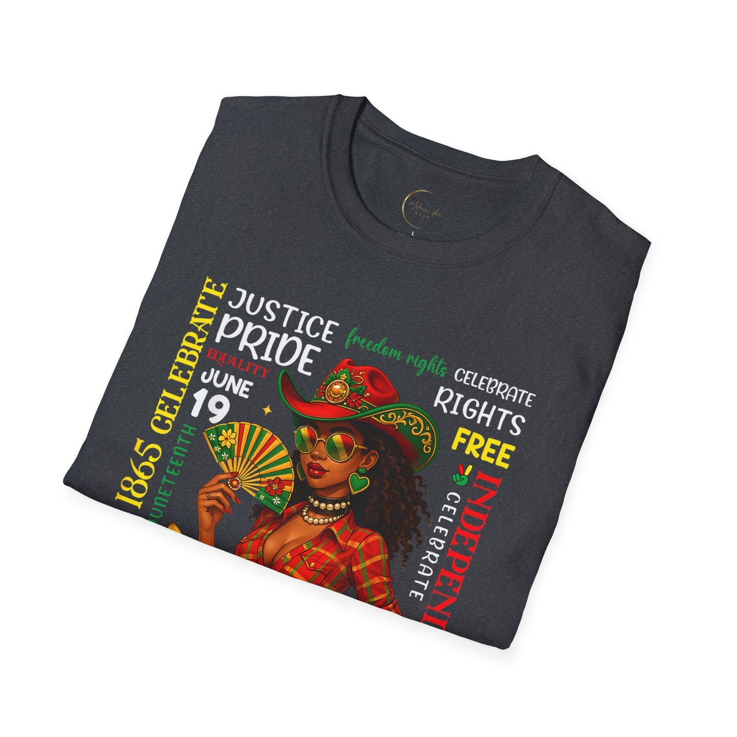Juneteenth Celebration T-Shirt, Unisex Softstyle Tee, Black History Month Gift, Cultural Awareness Shirt, Independence Day Apparel