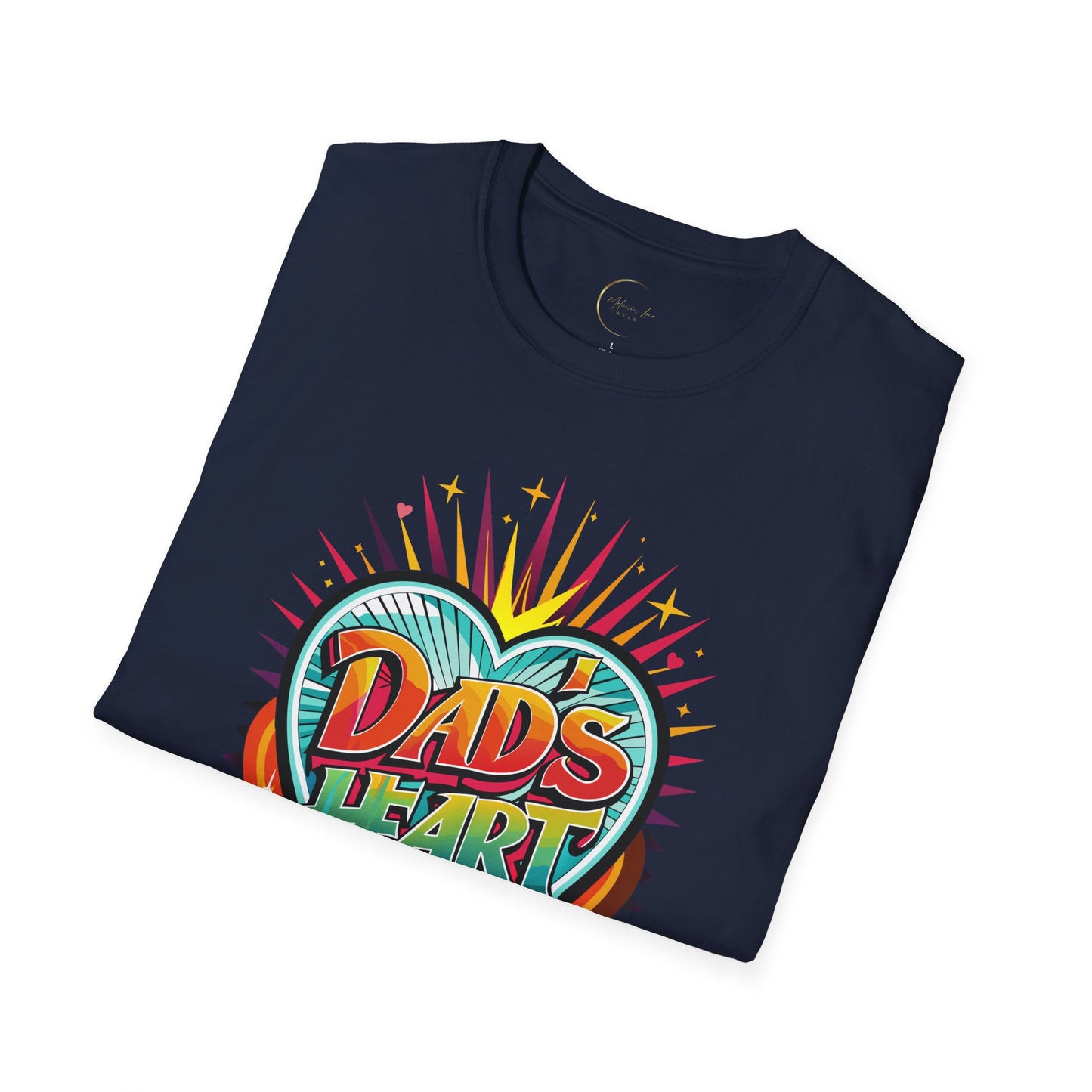 Unisex Softstyle Dad's Heart T-Shirt
