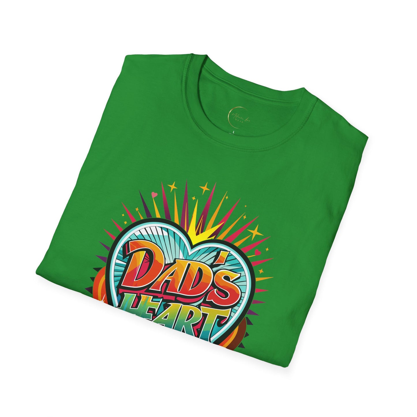 Unisex Softstyle Dad's Heart T-Shirt