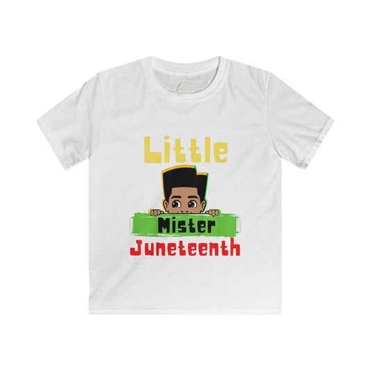 Kids Softstyle Little Mister Juneteenth Tee