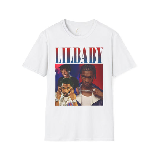 Lil Baby Unisex Softstyle T-Shirt, Stylish Music Tee, Gift for Music Fans, Streetwear Essential, Hip Hop Vibe Shirt, Concert Outfit