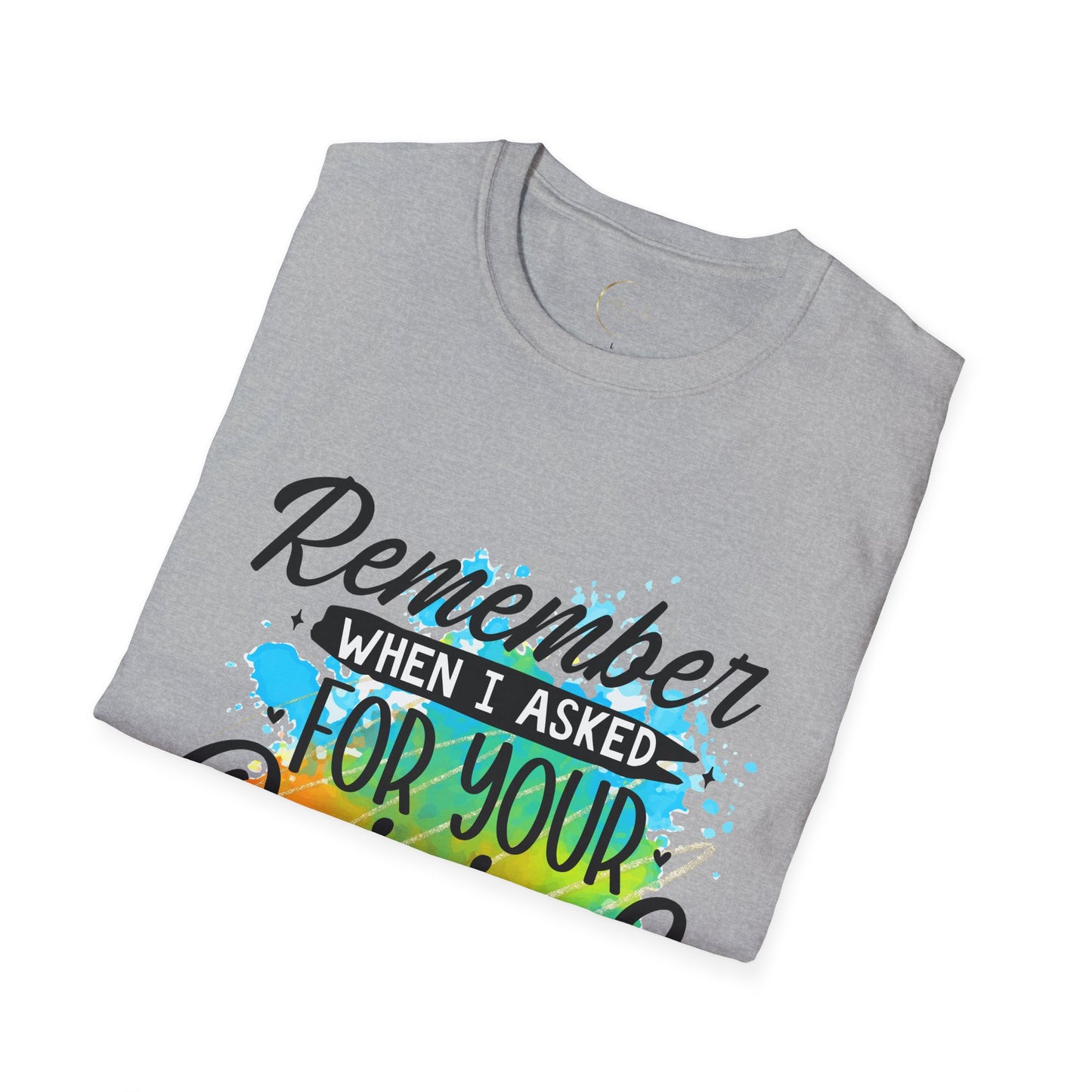 Unisex Softstyle Remember When  T-Shirt