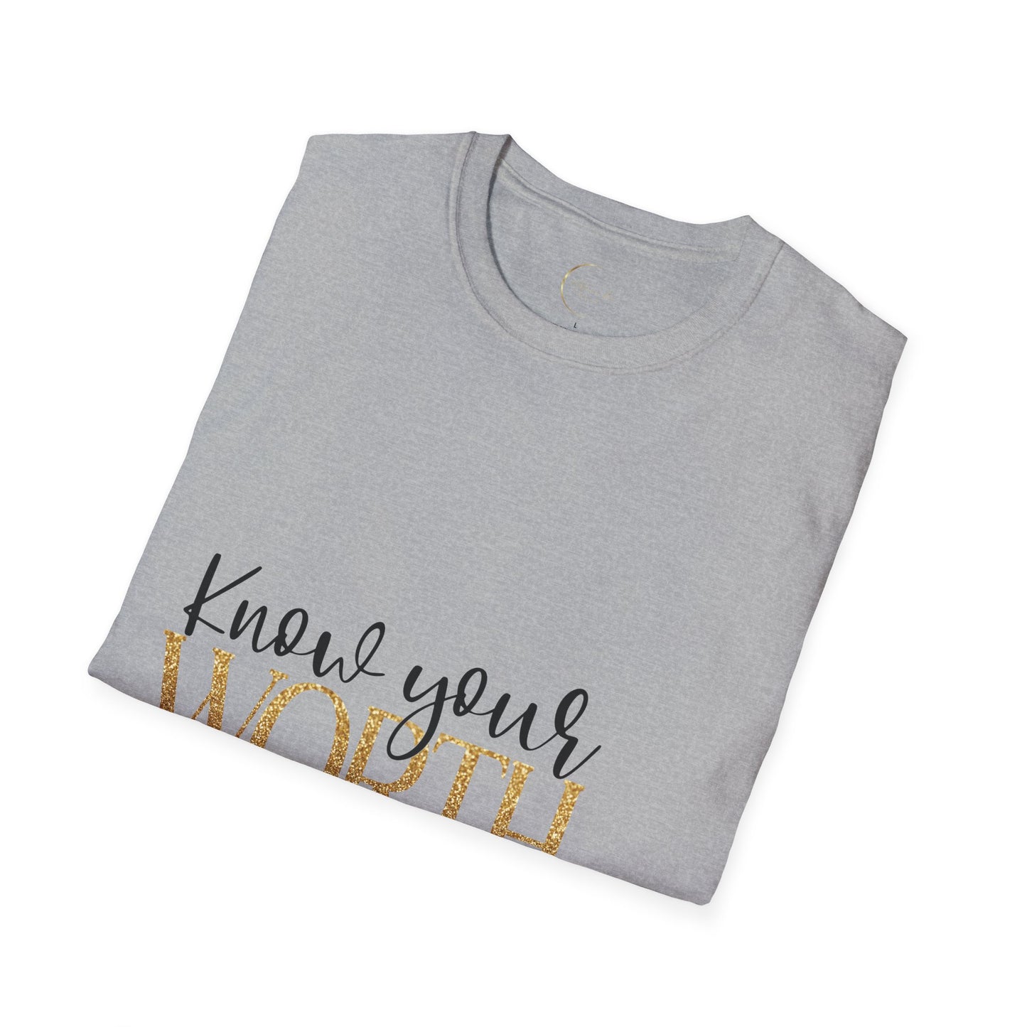 Unisex Softstyle Know Your Worth  T-Shirt