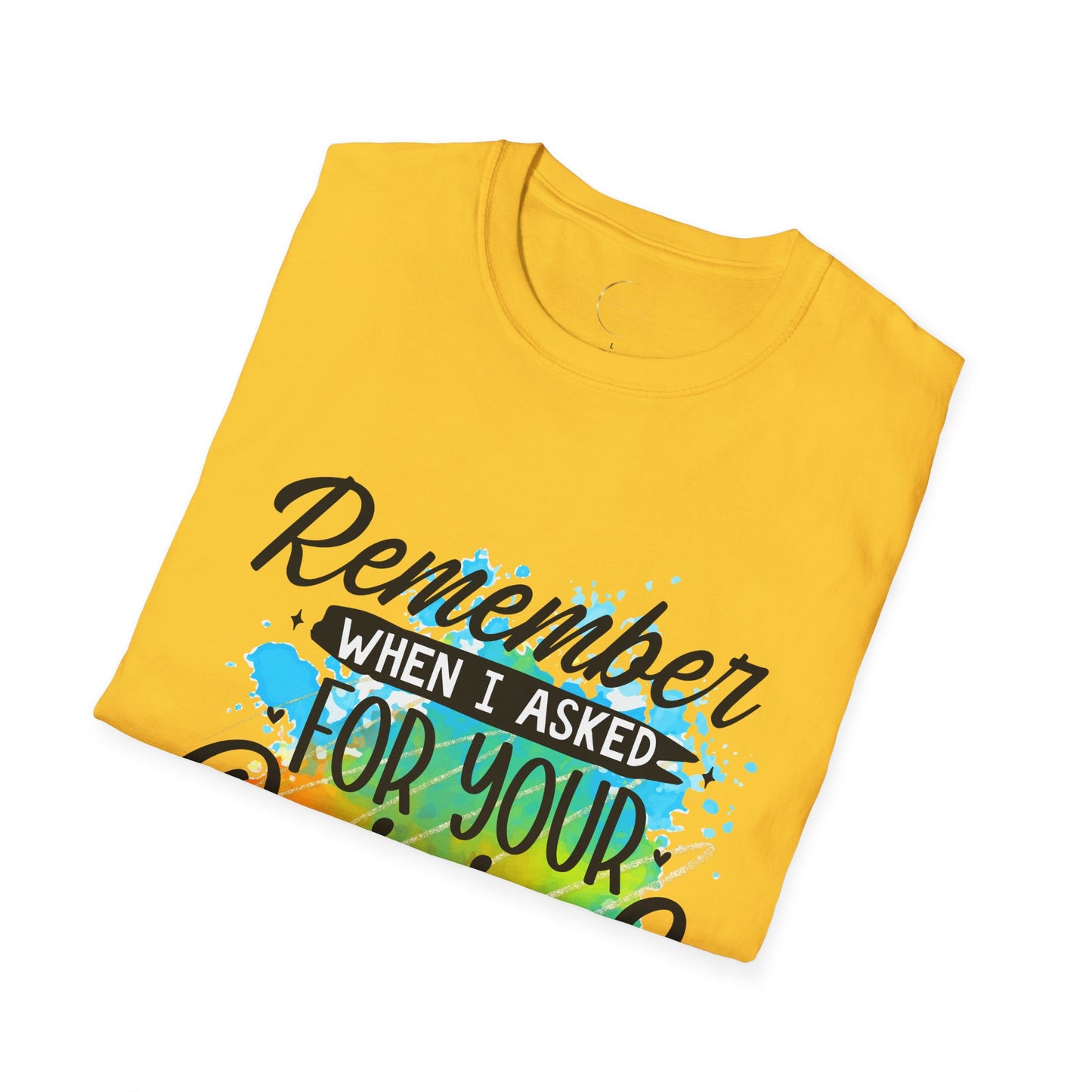 Unisex Softstyle Remember When  T-Shirt