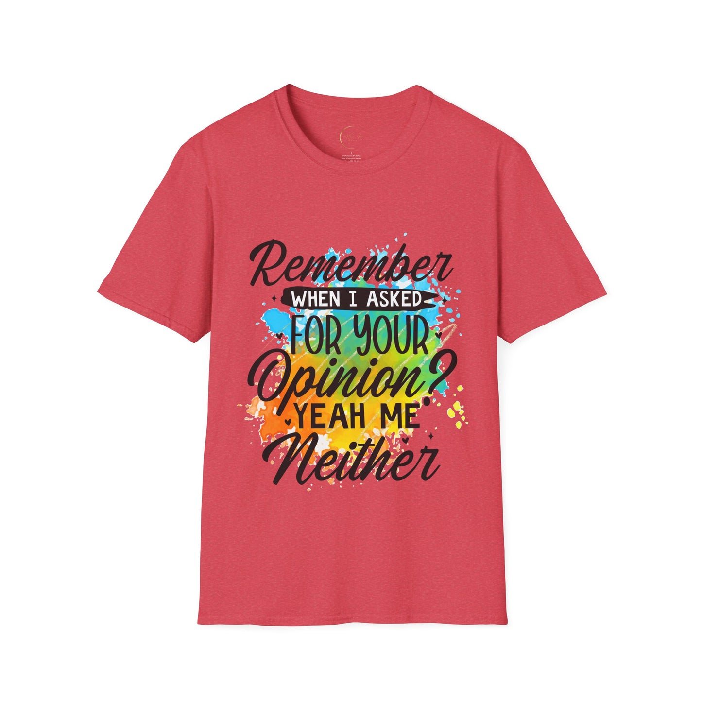 Unisex Softstyle Remember When  T-Shirt