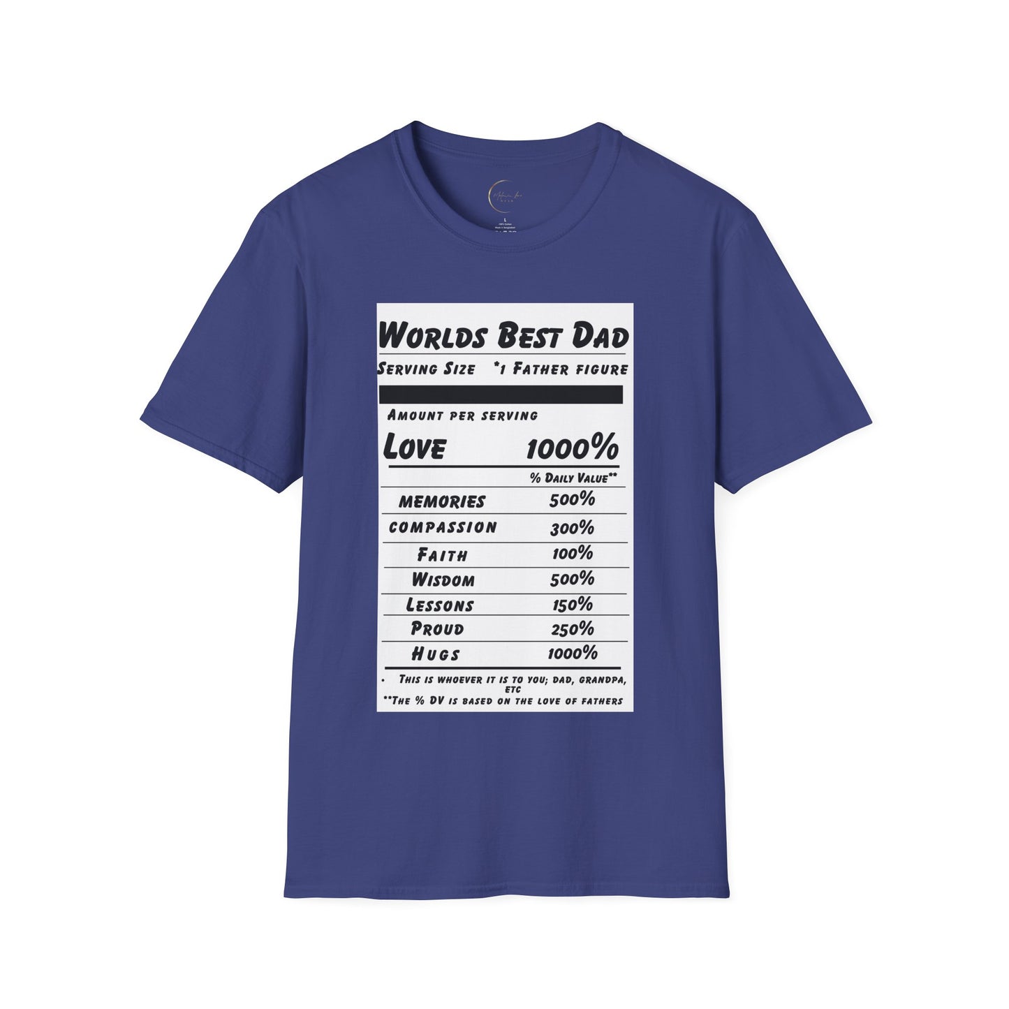 Unisex Softstyle World's Best Dad (Ingredients) T-Shirt