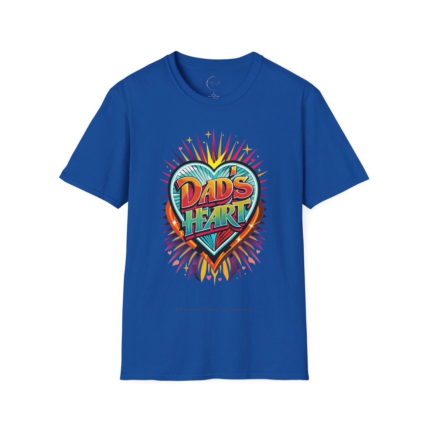 Unisex Softstyle Dad's Heart T-Shirt