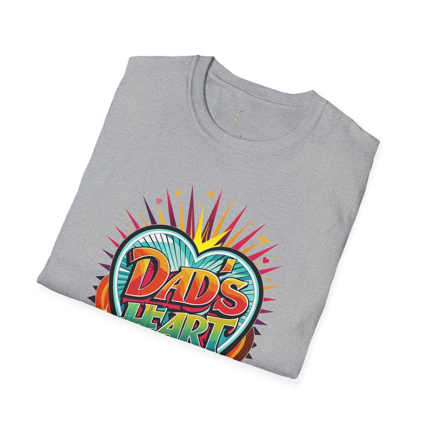 Unisex Softstyle Dad's Heart T-Shirt