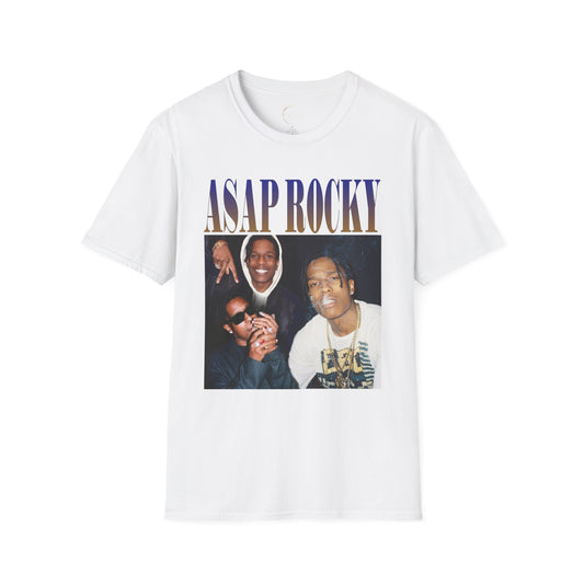 ASAP Rocky Unisex Softstyle T-Shirt - Hip Hop Style Tee, Music Lover Gift, Streetwear Fashion, Casual Wear, Concert Outfit
