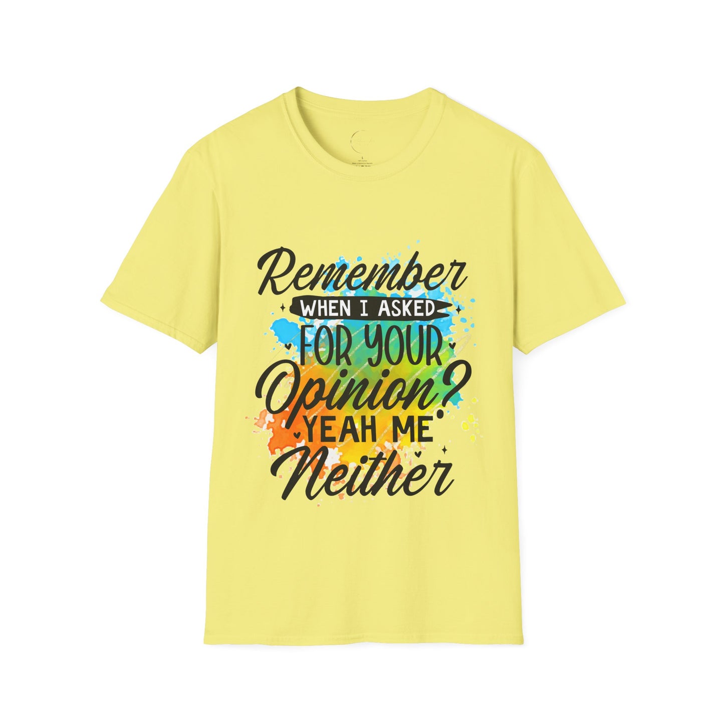 Unisex Softstyle Remember When  T-Shirt