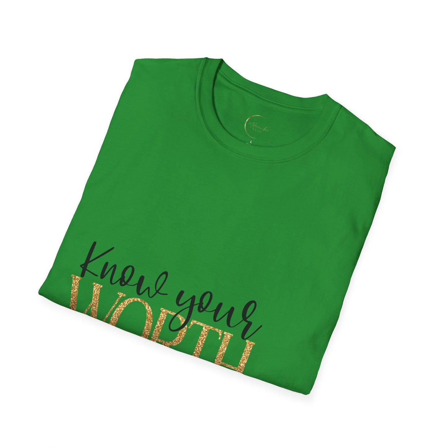 Unisex Softstyle Know Your Worth  T-Shirt