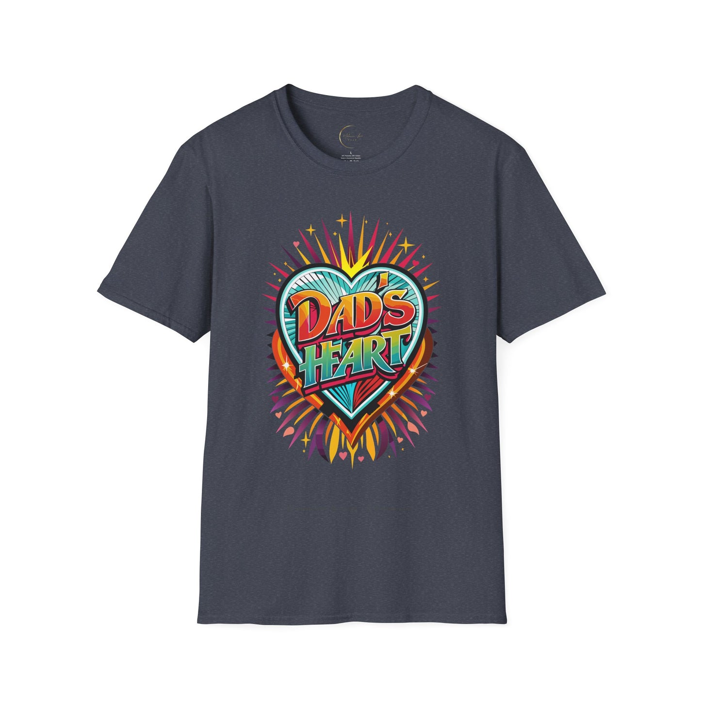 Unisex Softstyle Dad's Heart T-Shirt
