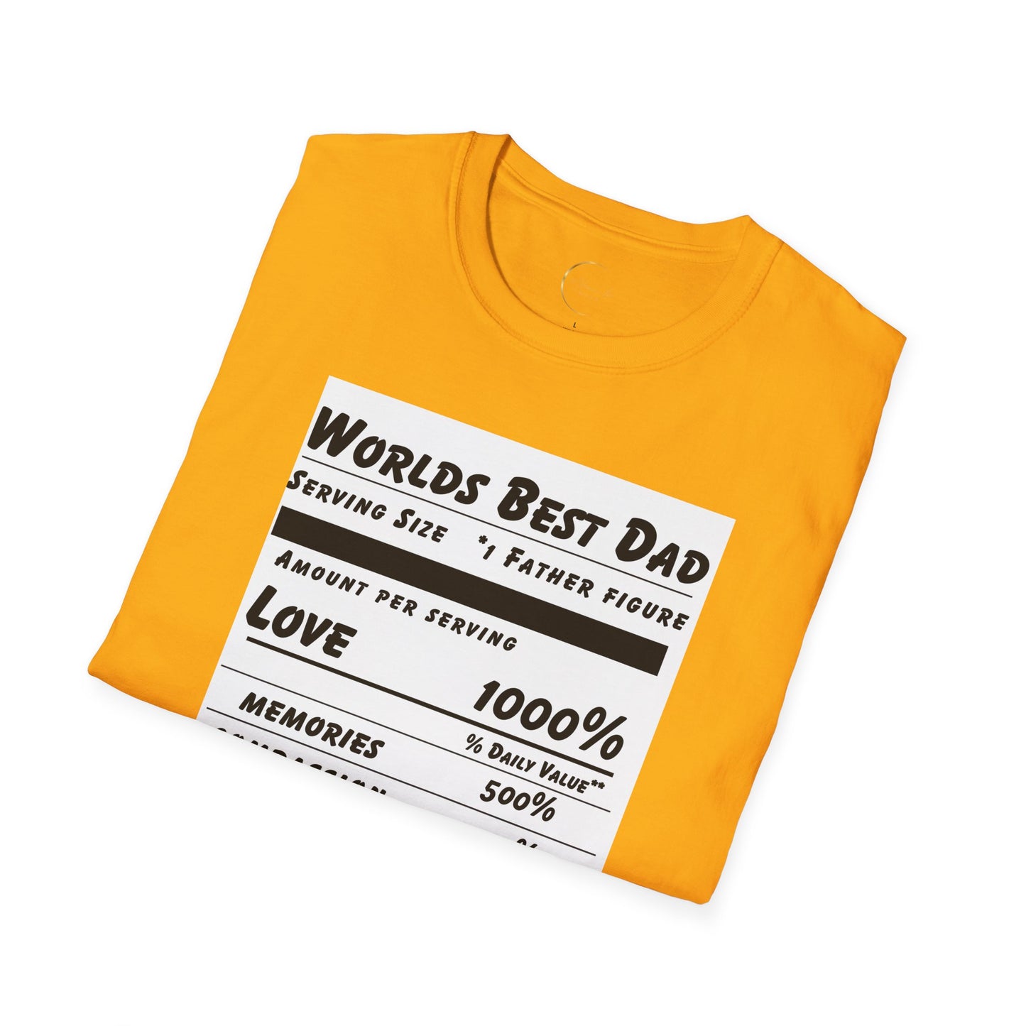 Unisex Softstyle World's Best Dad (Ingredients) T-Shirt