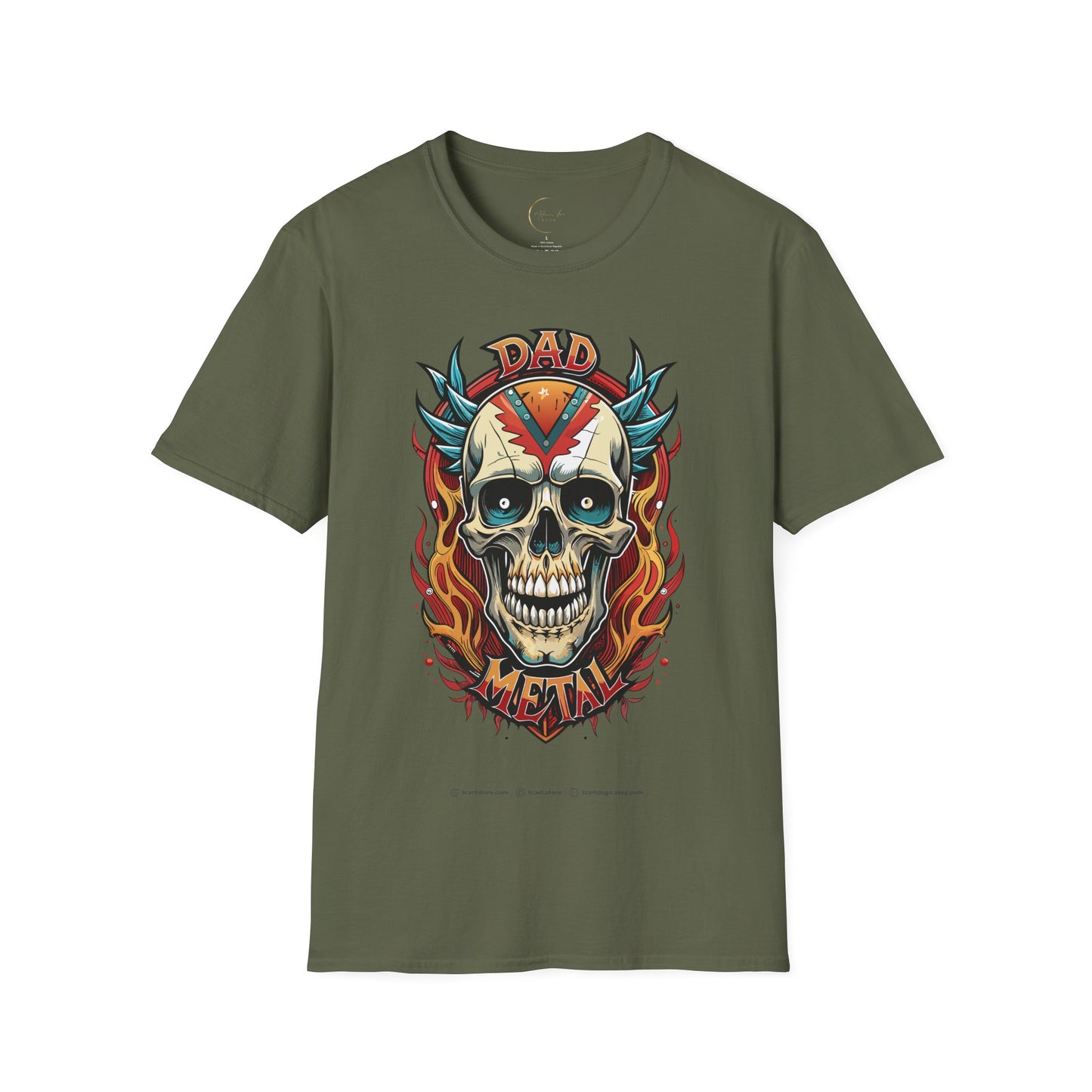 Unisex Softstyle Dad Metal T-Shirt