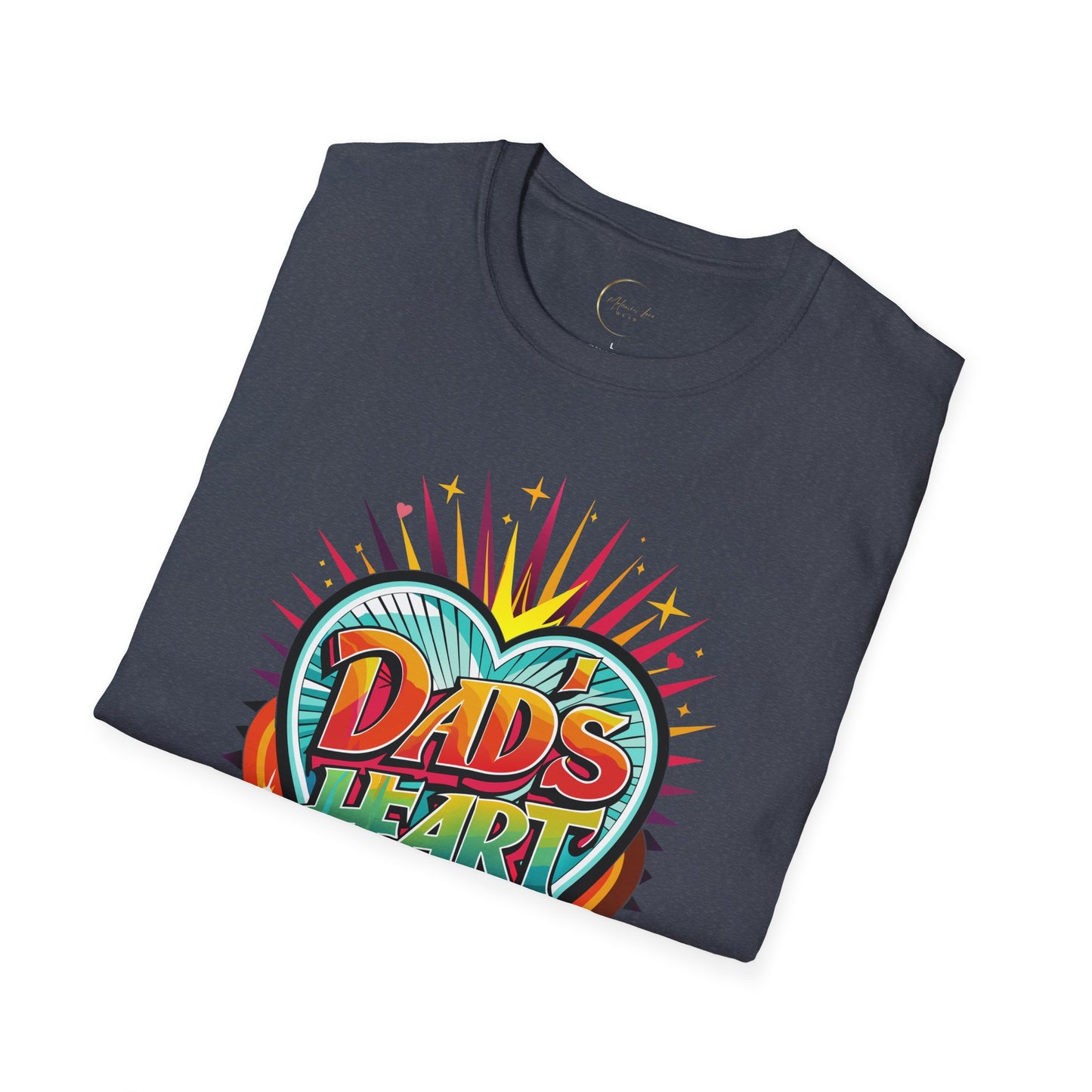 Unisex Softstyle Dad's Heart T-Shirt