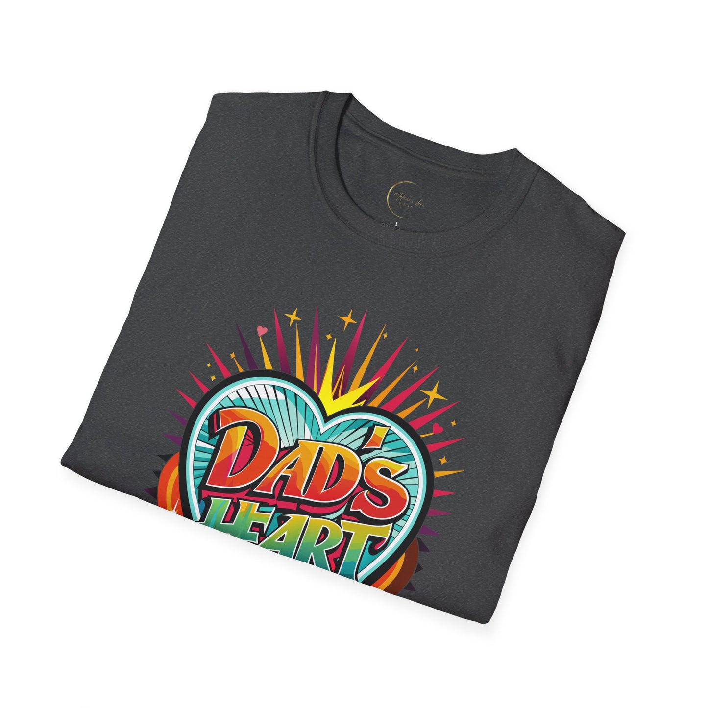 Unisex Softstyle Dad's Heart T-Shirt