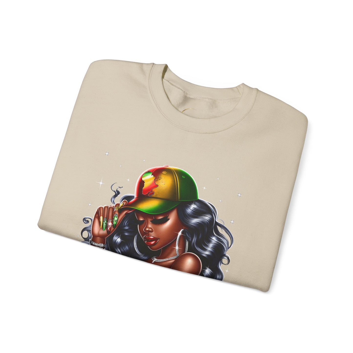 Unbothered Rasta Vibes Crewneck Sweatshirt