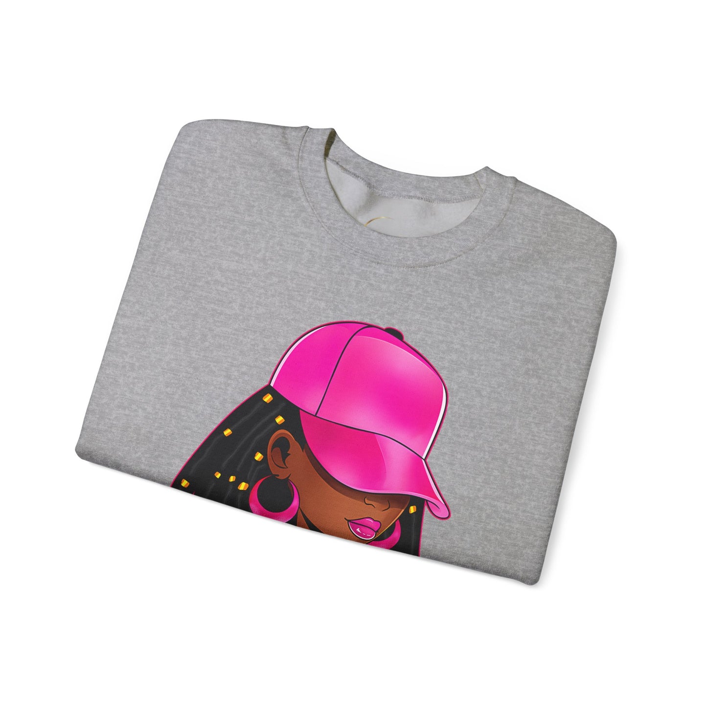 Crewneck Sweatshirt — "Unbothered by Negative Souls" Afrocentric Graphic