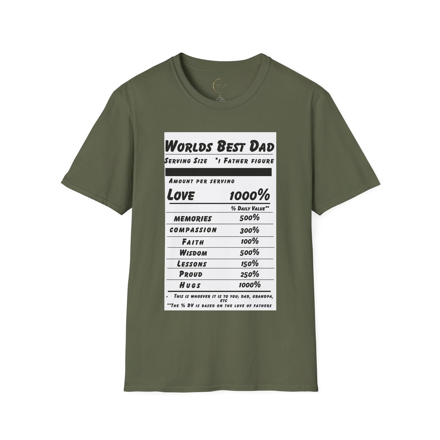 Unisex Softstyle World's Best Dad (Ingredients) T-Shirt