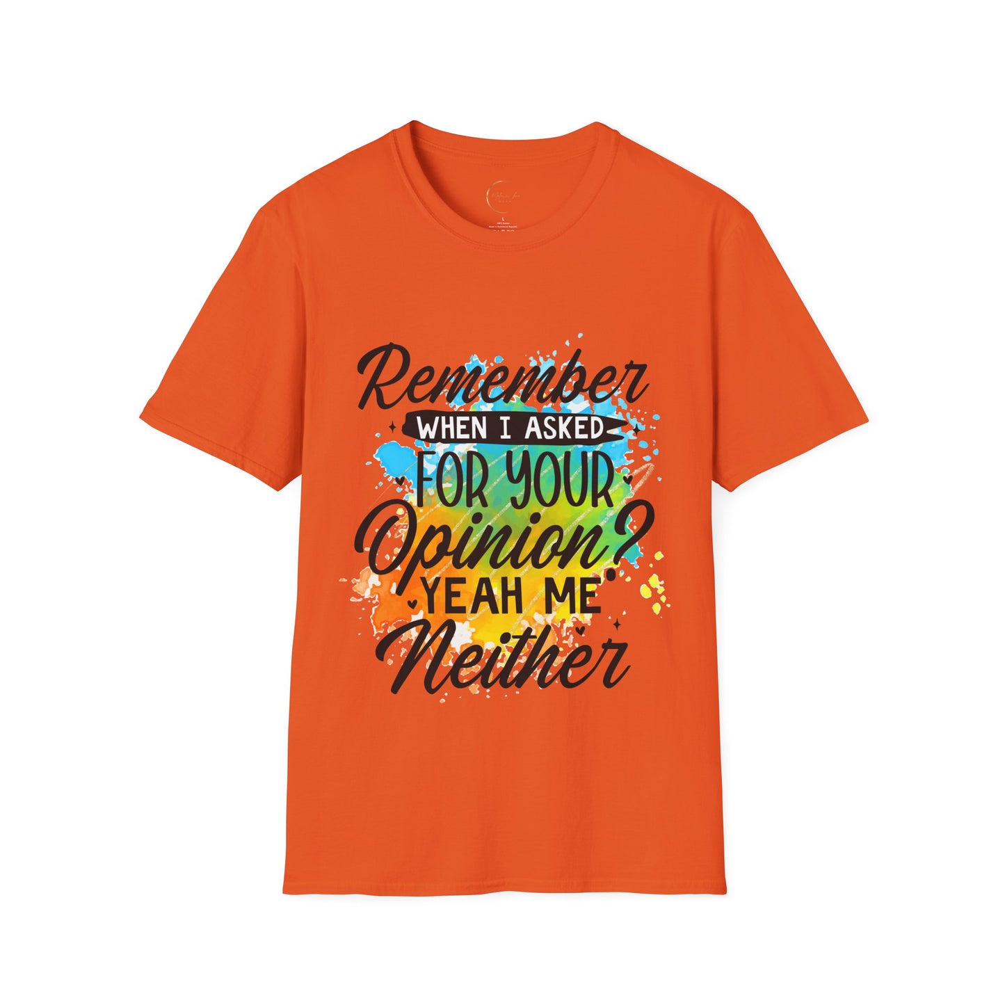 Unisex Softstyle Remember When  T-Shirt