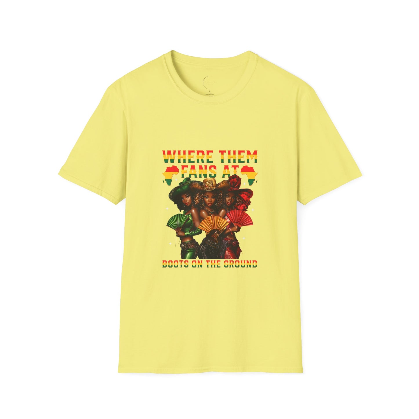 Vibrant Message T-Shirt, Slouchy Graphic Tee, Unisex Casual Wear, Gift for Fans, Music Festival Fashion, Everyday Comfort Tee